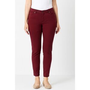 Boden Venice Polka-dot Jeans Burgundy 6P